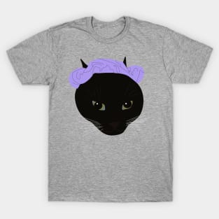 Purple Scrunchy Cat T-Shirt